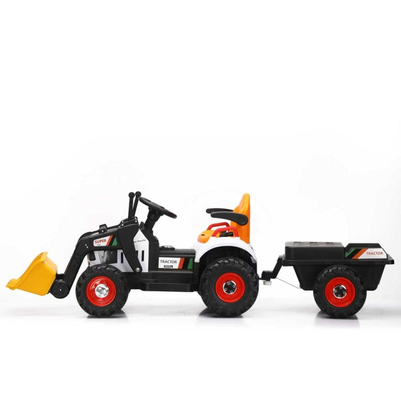 Masinuta electrica, pentru copii, cu telecomanda, BJEJ1588D (gri + galben)