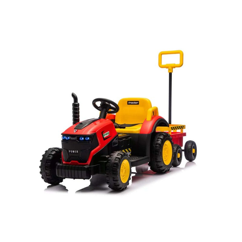 Masinuta electrica, pentru copii, cu telecomanda, BJFB319B (Rosu, galben)