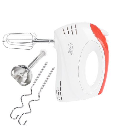 Mixer de mana si blender vertical, 2 in 1, Adler, 300W, 5 viteze