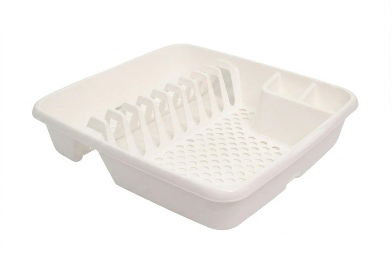 Uscator de vase compact, cu suport pentru tacamuri,40x30x8, Rival