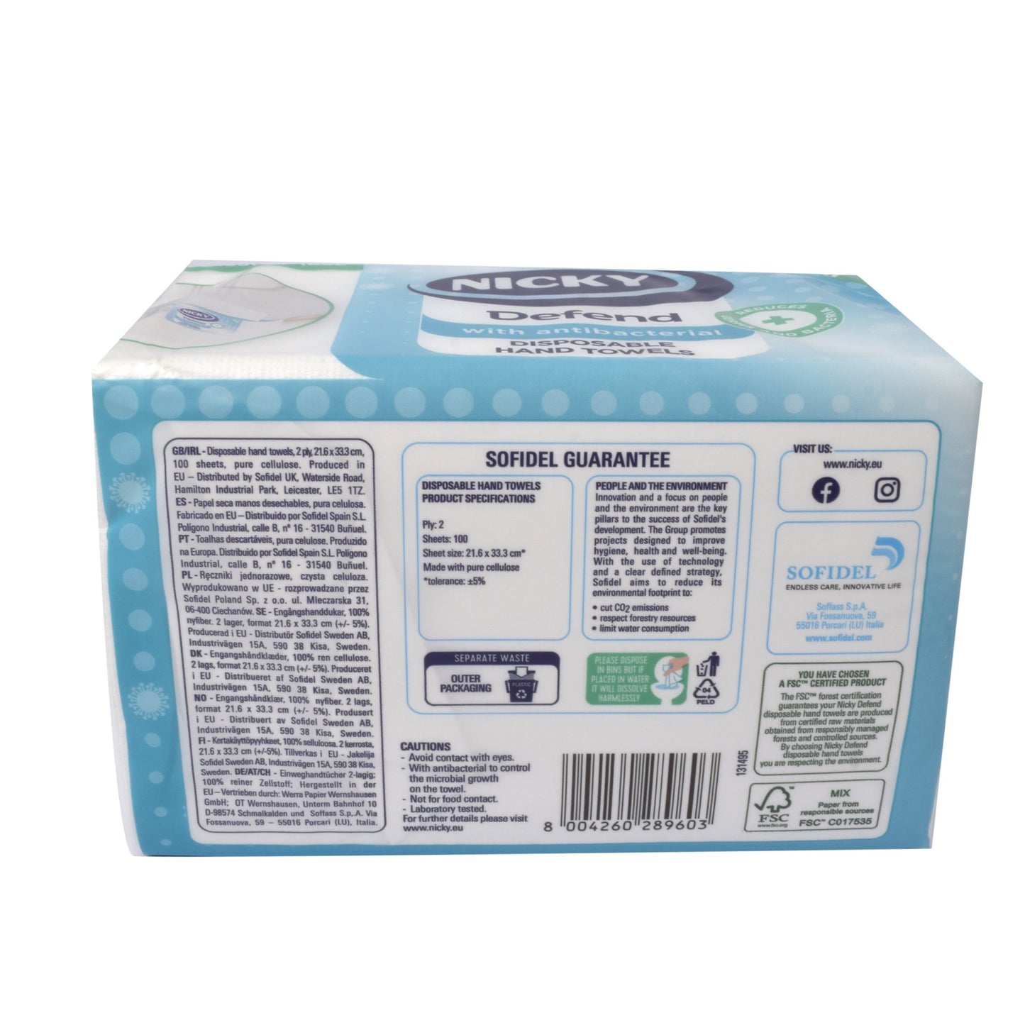 ervetele antibacteriene, dizolvabile, 100 bucati, 808440