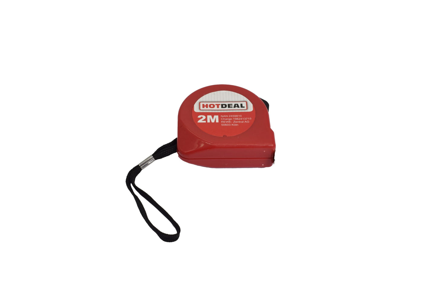 Ruleta clasica 2 m HotDeal, agatatoare, opritor, culoare rosu, 806647