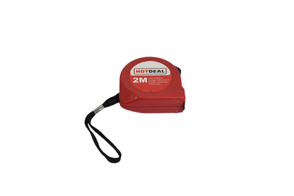 Ruleta clasica 2 m HotDeal, agatatoare, opritor, culoare rosu, 806647