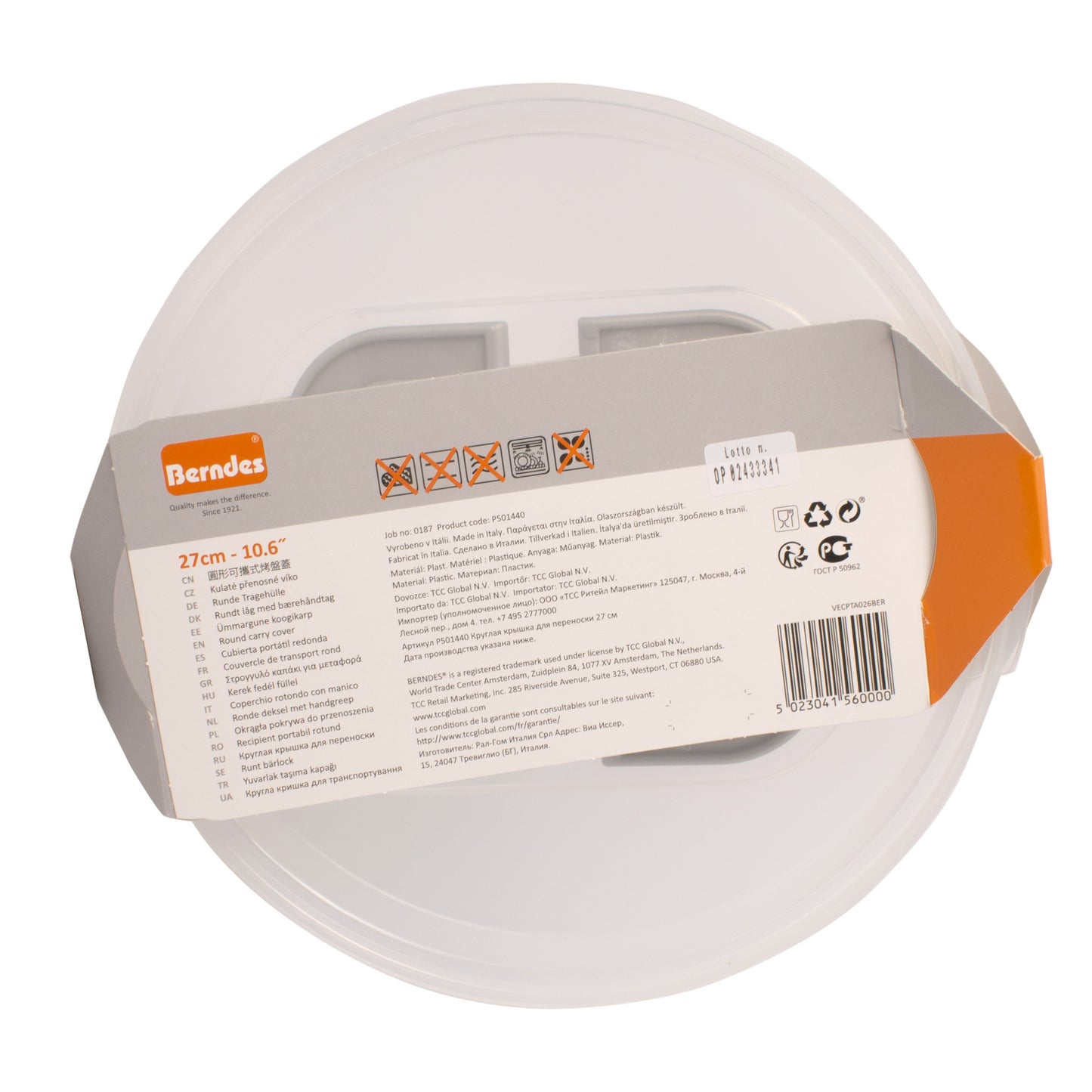 Capac universal, rotund, transparent, 27 cm, 808470
