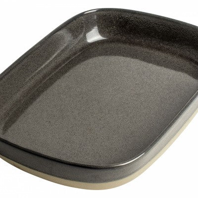 Platou servire, din portelan, 25.5 x 18.5 x 4 cm, Gusta, 40374
