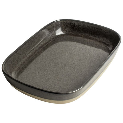 Platou servire, din portelan, 25.5 x 18.5 x 4 cm, Gusta, 40374