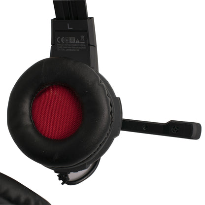 Casti gaming, cu microfon, Trust GXT 310 Radius, negru si rosu, over ear, 808688