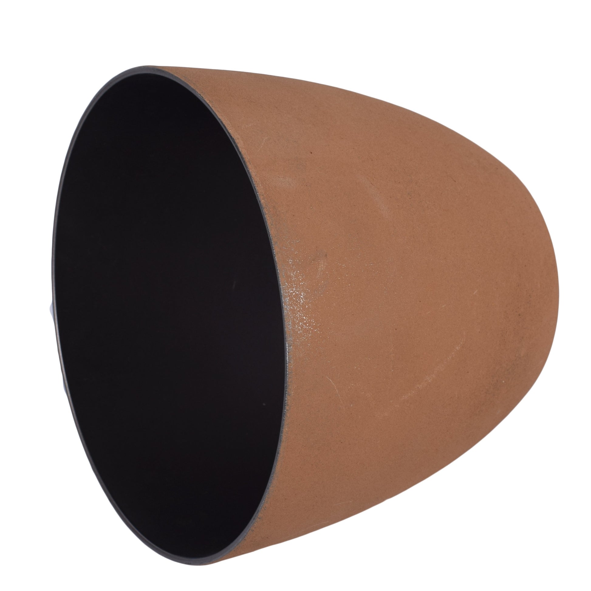 Ghiveci decorativ pentru flori, rotund, maro, capacitate 4l, 21x18 cm, 78967
