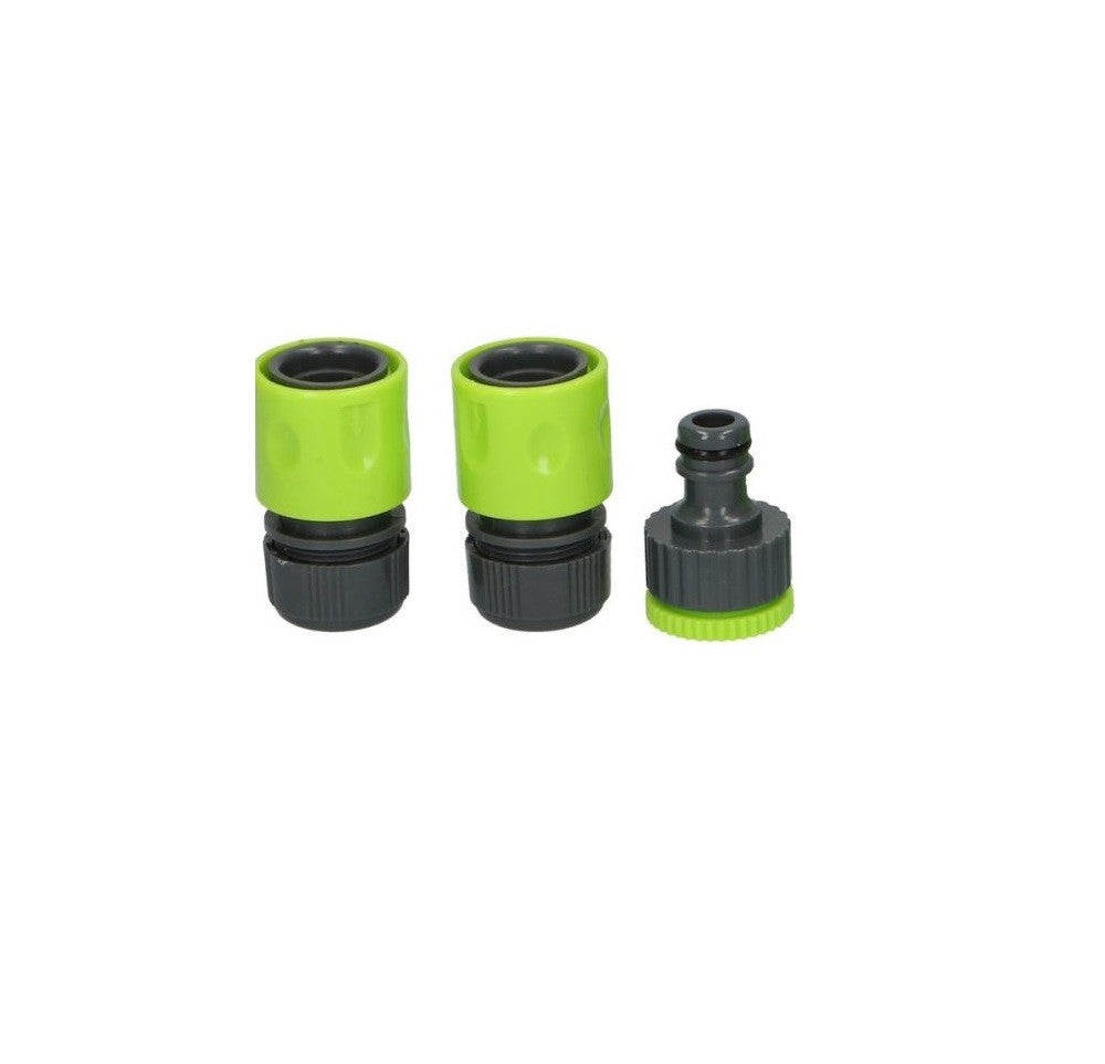 Set Pistol apa cu 7 functii de apa si 3 adaptori pentru furtun si robineti, pentru gradina, Kinzo, 15668