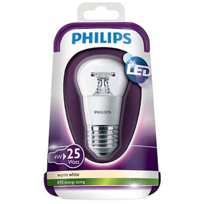 Bec LED Philips, E27, 4W (25W), 250 lm, lumina calda, clar