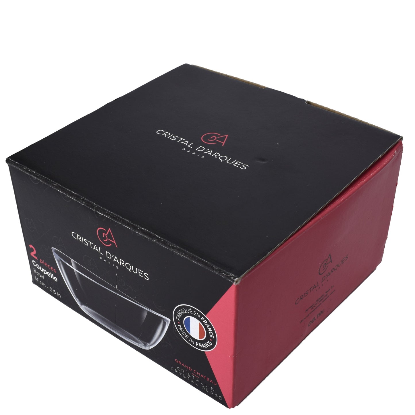 Set 2 boluri de Cristal Darques 14 cm-5.5 in