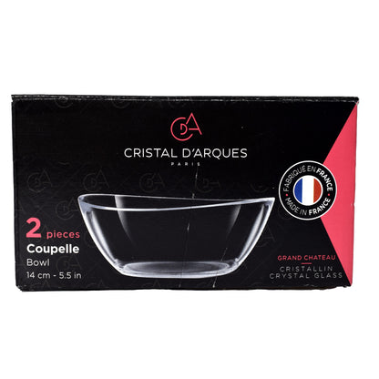 Set 2 boluri de Cristal Darques 14 cm-5.5 in