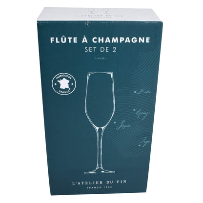 L'Atelier Du Vin, Pahar de Sampanie, 160 Ml, 2 Bucati