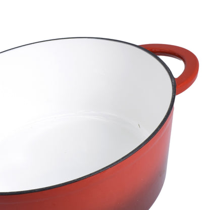 Oala din fonta emailata cu capac Actuel, 9L, 32 cm, Rosu, 19591