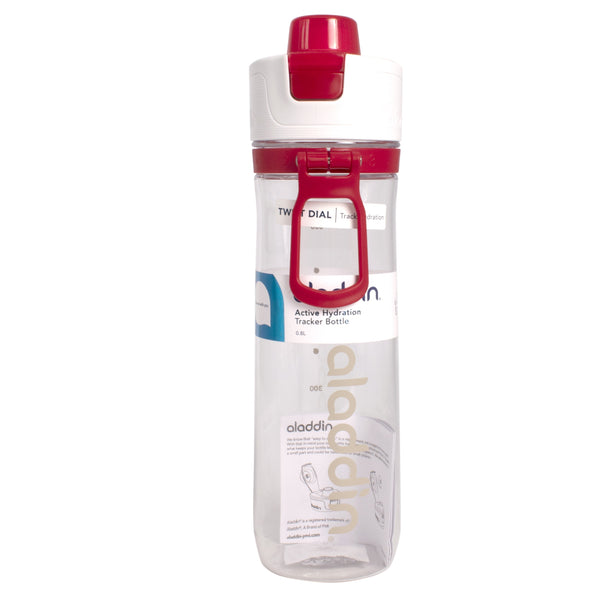 Sticla de apa sport, gradata, cu capac, 800 ml, rosu, 12995