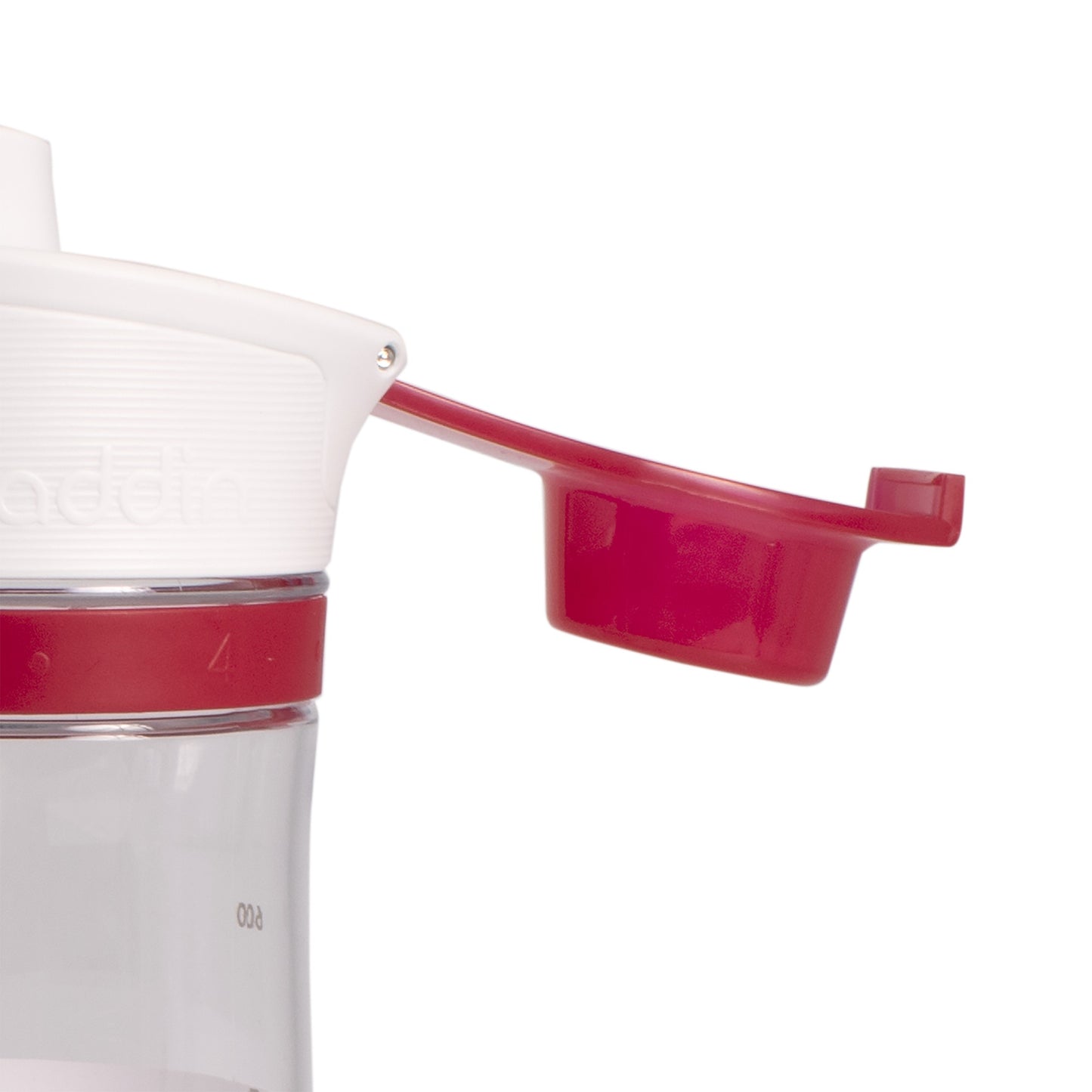 Sticla de apa sport, gradata, cu capac, 800 ml, rosu, 12995