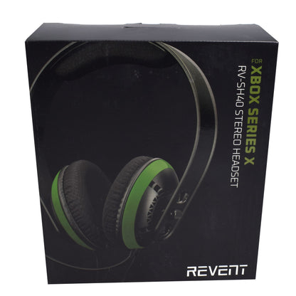 Casti gaming Xbox - RV-XB02 Series X Stereo Headset, microfon, zgomot, redus, control volum, buton mute, verde, 20152