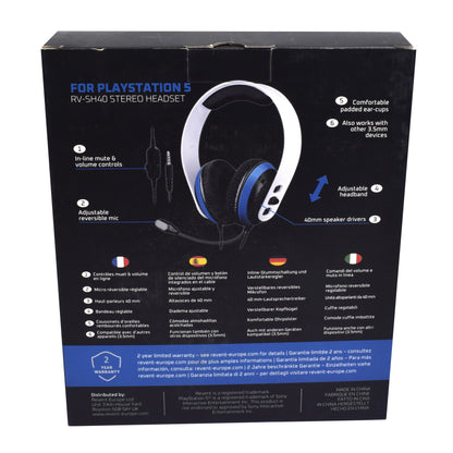 Casti gaming Xbox - RV-XB02 Series X Stereo Headset, microfon zgomot redus, control volum, buton mute, albastru