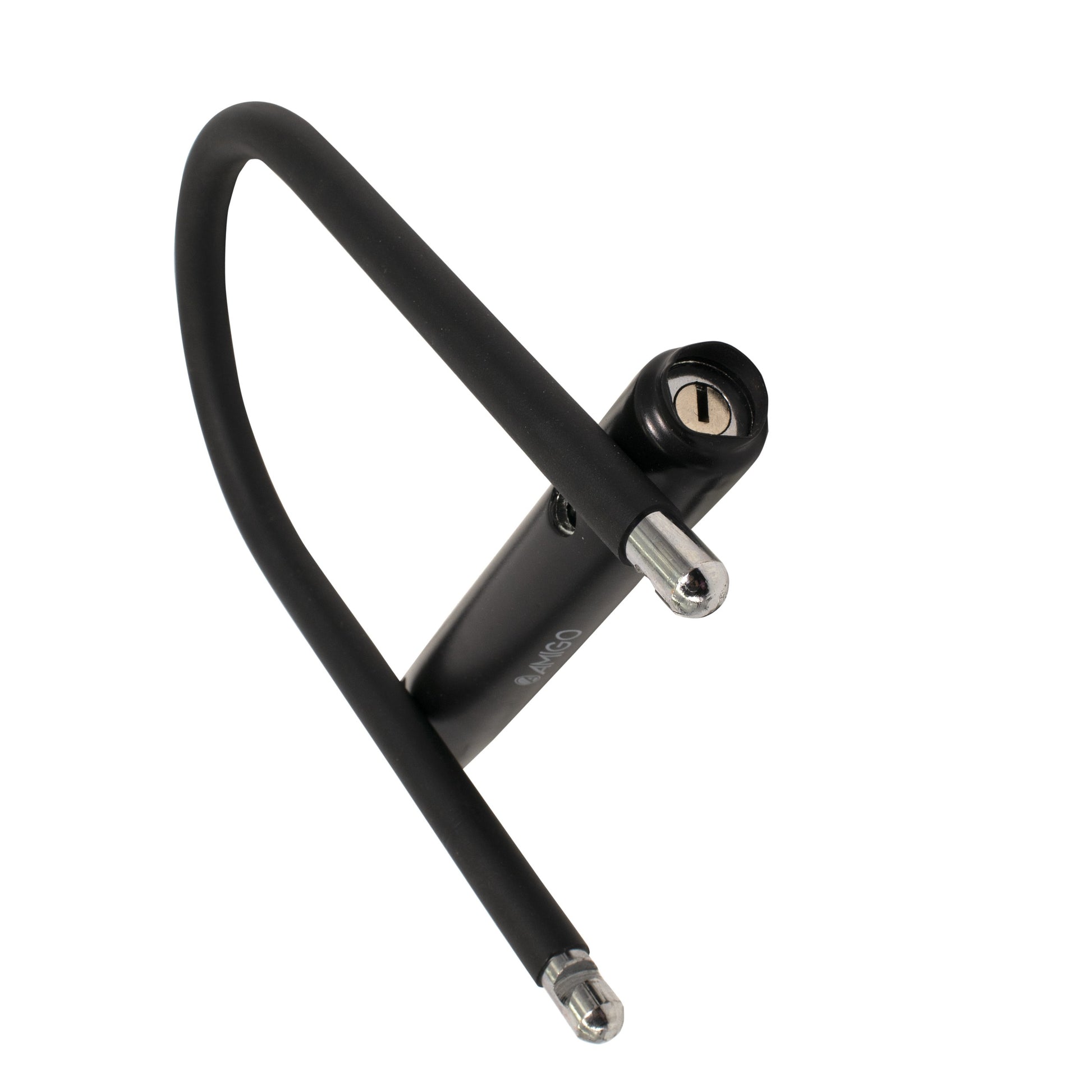 Antifurt bicicleta forma U cu cheie, Amigo, 25 x 20, negru, 98715