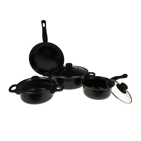 Set Oale si ustensile GermanLine, 13 piese, negru, 49113