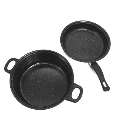 Set Oale si ustensile GermanLine, 13 piese, negru, 49113