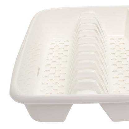 Suport pentru uscarea vaselor, Rival, 37 x 30 x 9 cm, alb, 62954