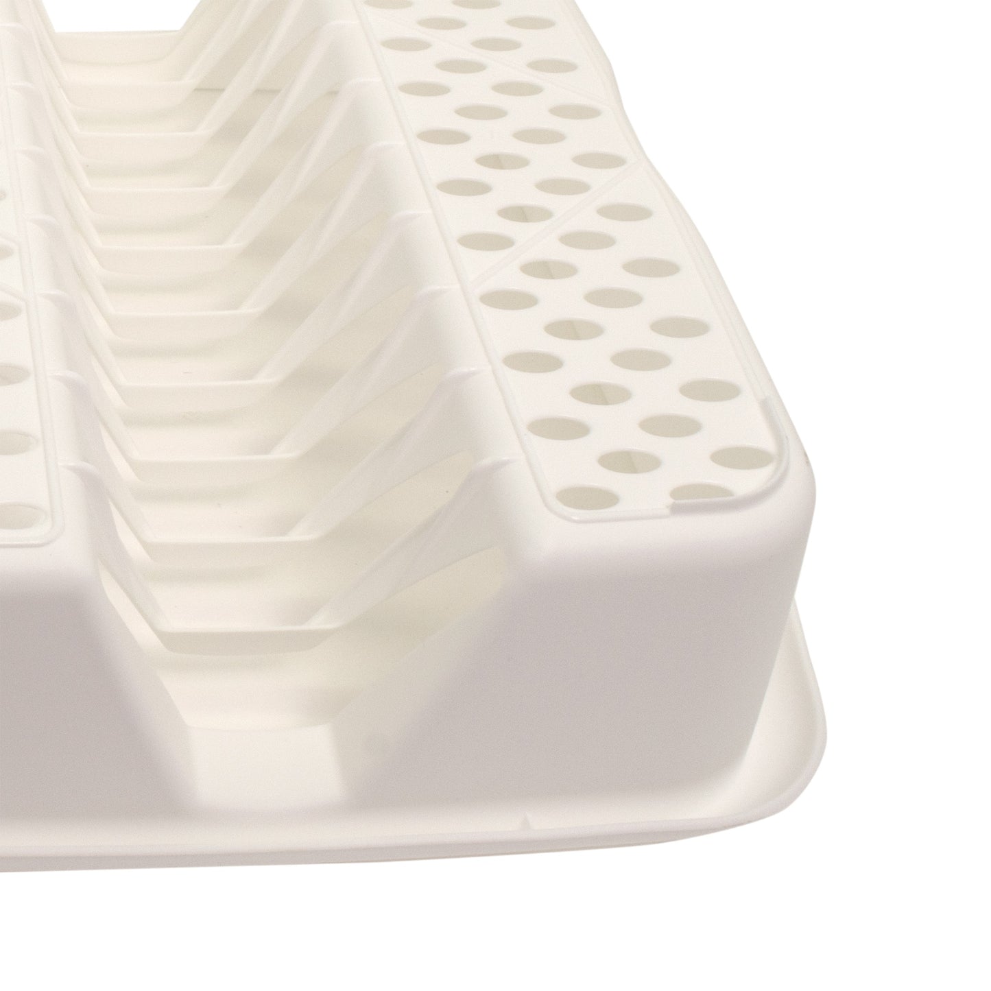 Suport pentru uscarea vaselor, Rival, 37 x 30 x 9 cm, alb, 62954