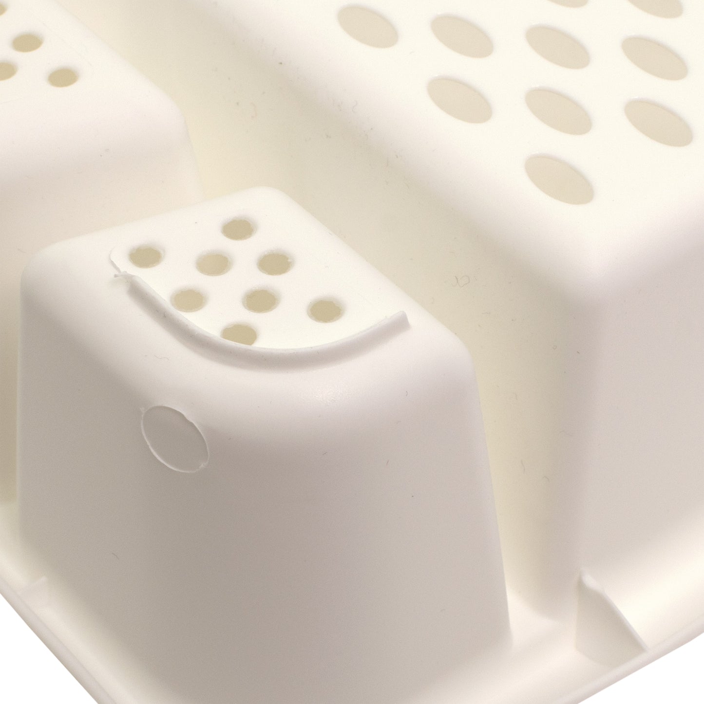 Suport pentru uscarea vaselor, Rival, 37 x 30 x 9 cm, alb, 62954