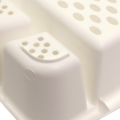 Suport pentru uscarea vaselor, Rival, 37 x 30 x 9 cm, alb, 62954