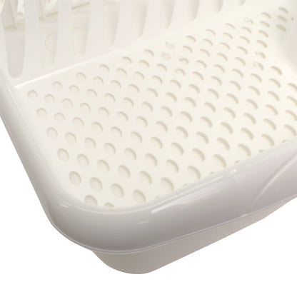 Suport pentru uscarea vaselor, Rival, 37 x 30 x 9 cm, alb, 62954