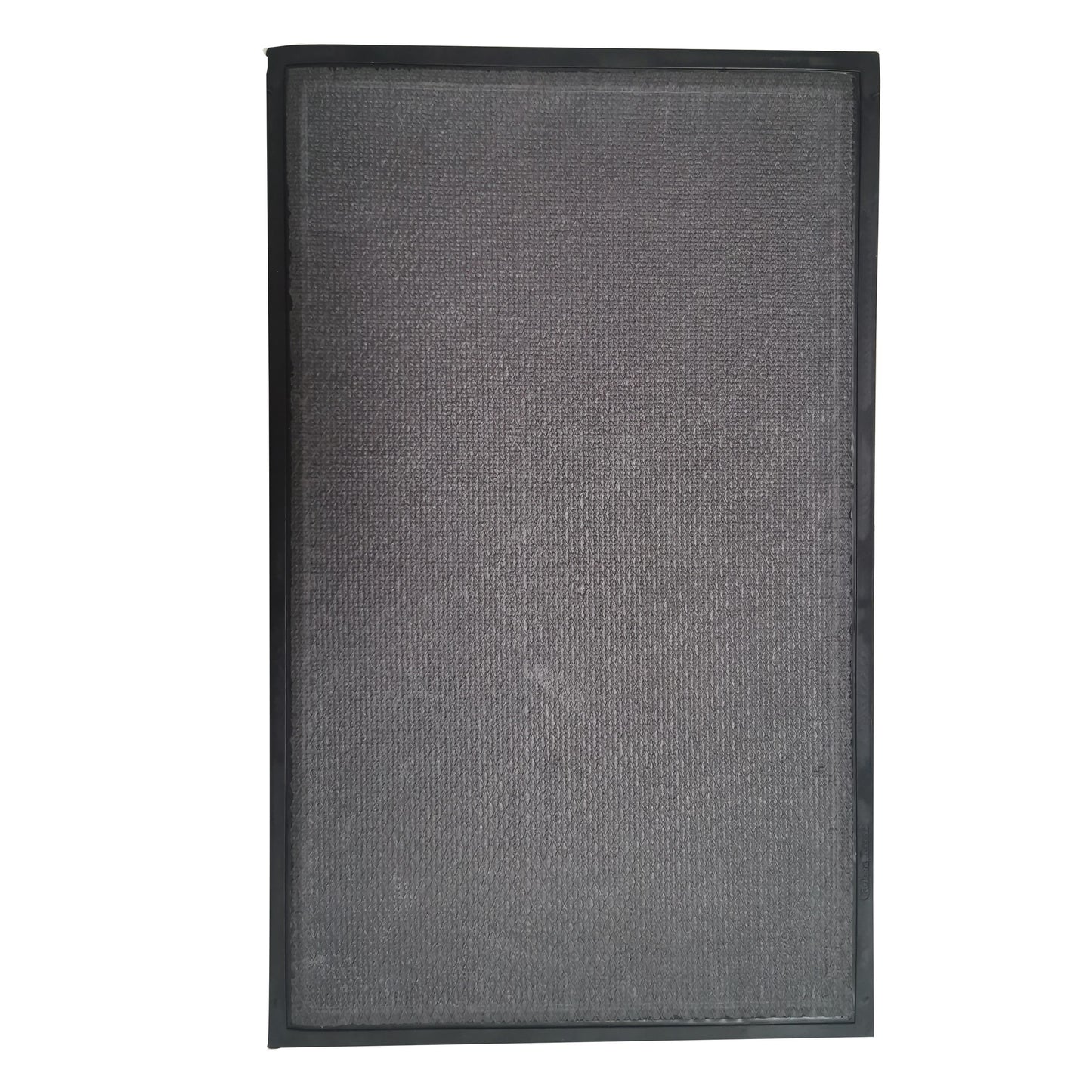 Covoras intrare GermagTrend, 75 x 46 cm, gri, material textil, cauciuc, 58046GYBLK