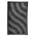Covoras intrare GermagTrend, 75 x 46 cm, gri, material textil, cauciuc, 58046GYBLK