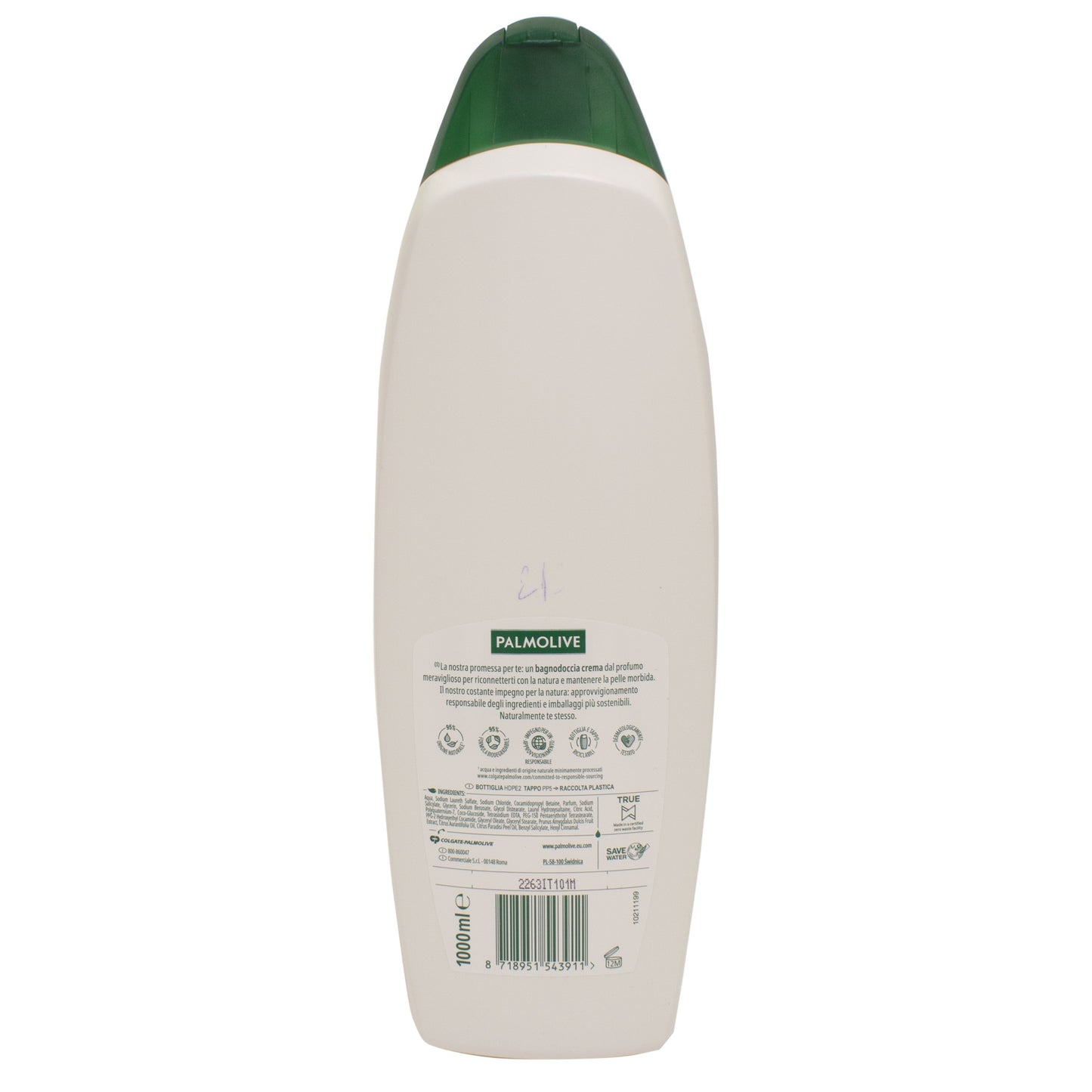 Gel de dus Palmolive Naturals lapte hidratant pentru piele sensibila, 1l, 43911