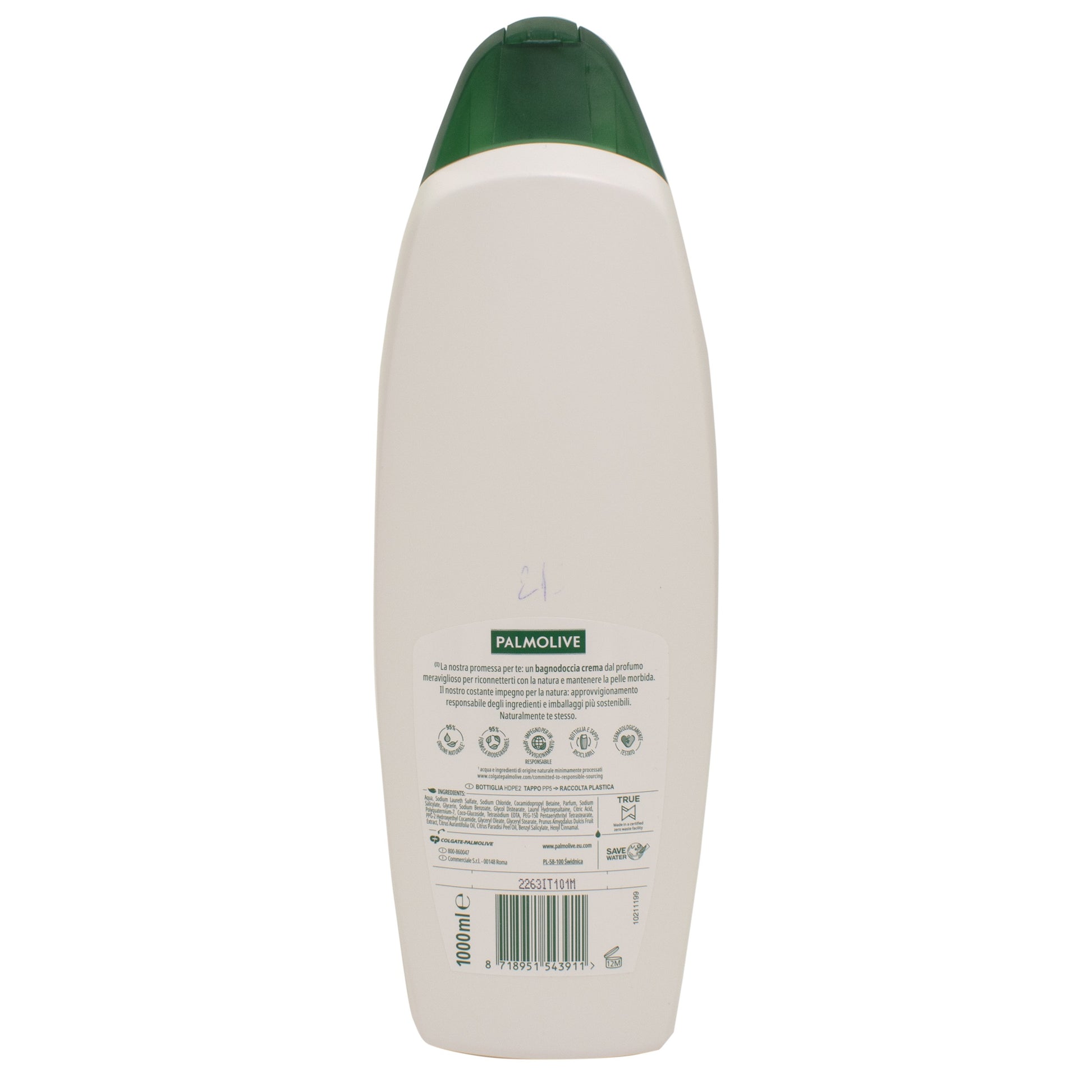 Gel de dus Palmolive Naturals lapte hidratant pentru piele sensibila, 1l, 43911