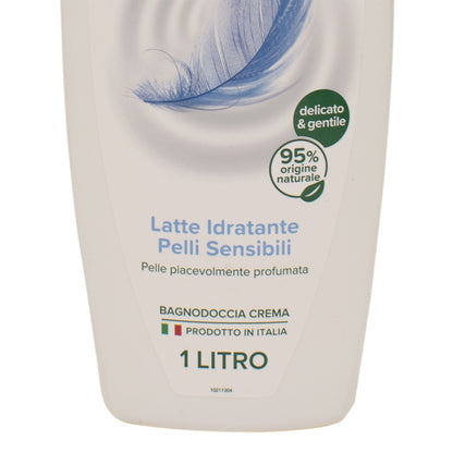 Gel de dus Palmolive Naturals lapte hidratant pentru piele sensibila, 1l, 43911