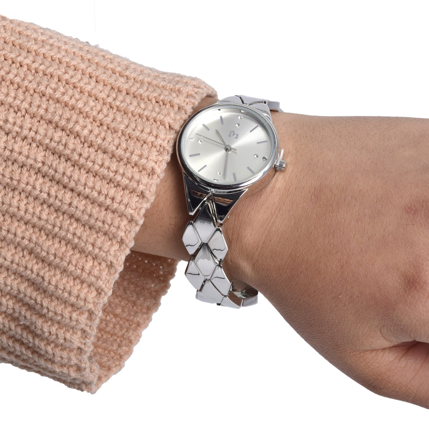 Ceas de dama Luxery Lifestyle ,GermagTtrend, argintiu, 52743