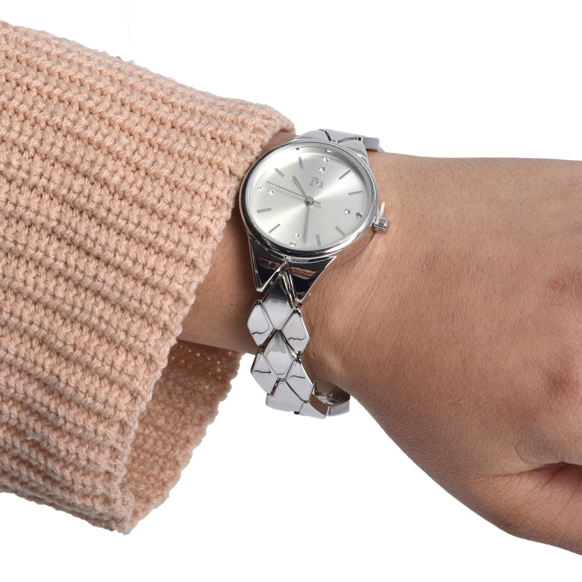 Ceas de dama Luxery Lifestyle ,GermagTtrend, argintiu, 52743