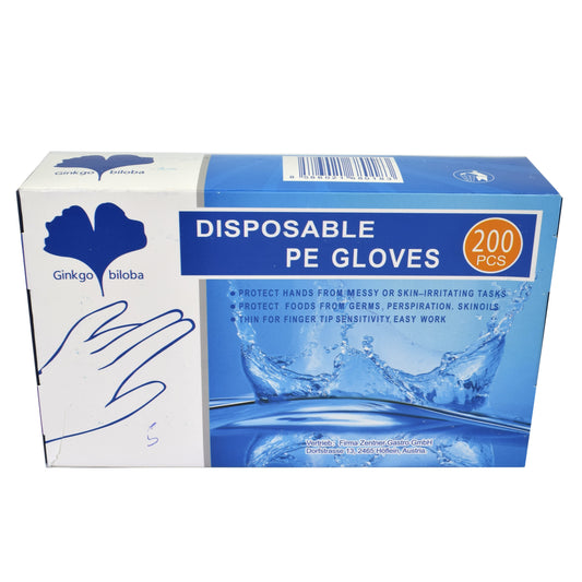 Set 200 manusi de unica folosinta, transparente, 80183