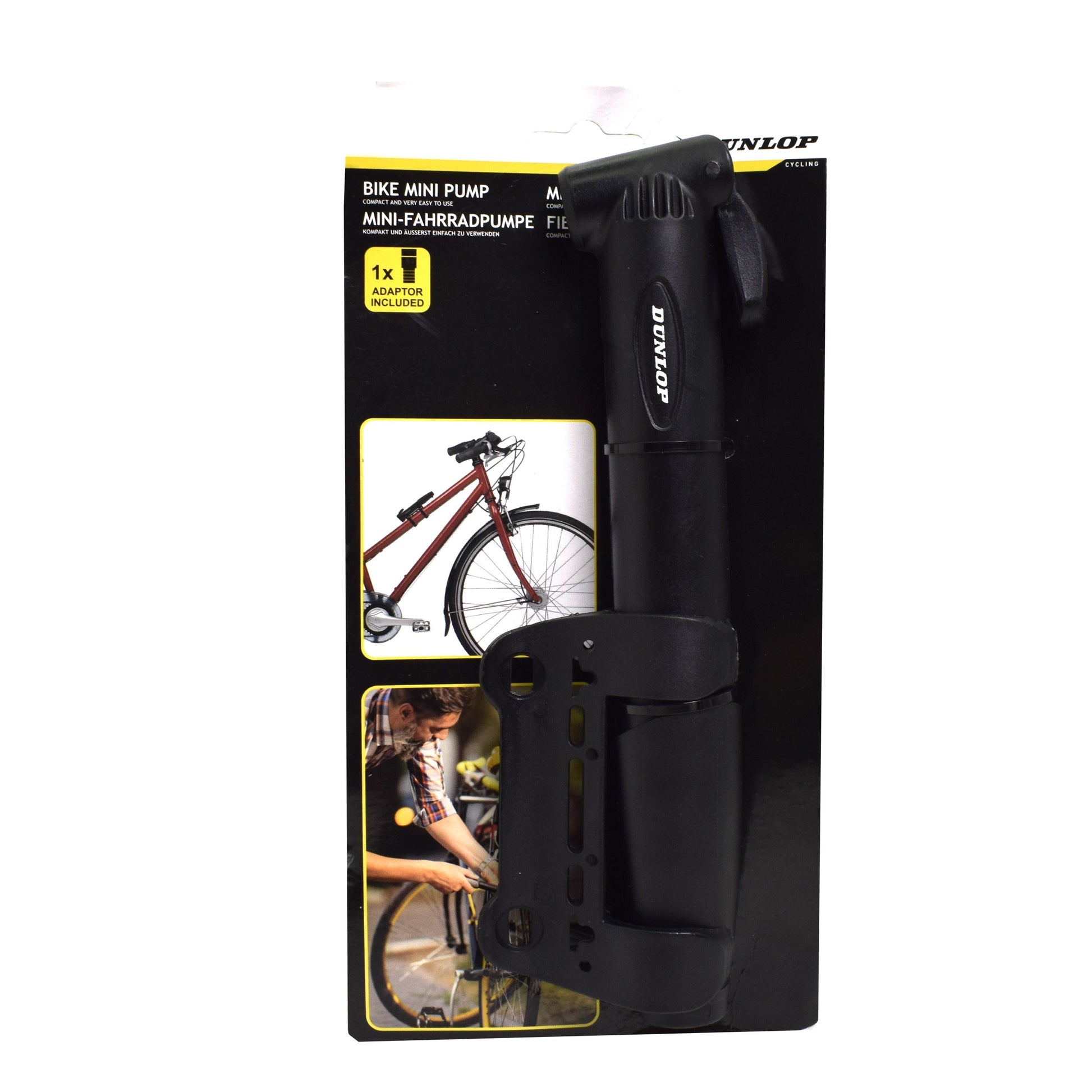 Pompa bicicleta mini prindere pe cadru Dunlop