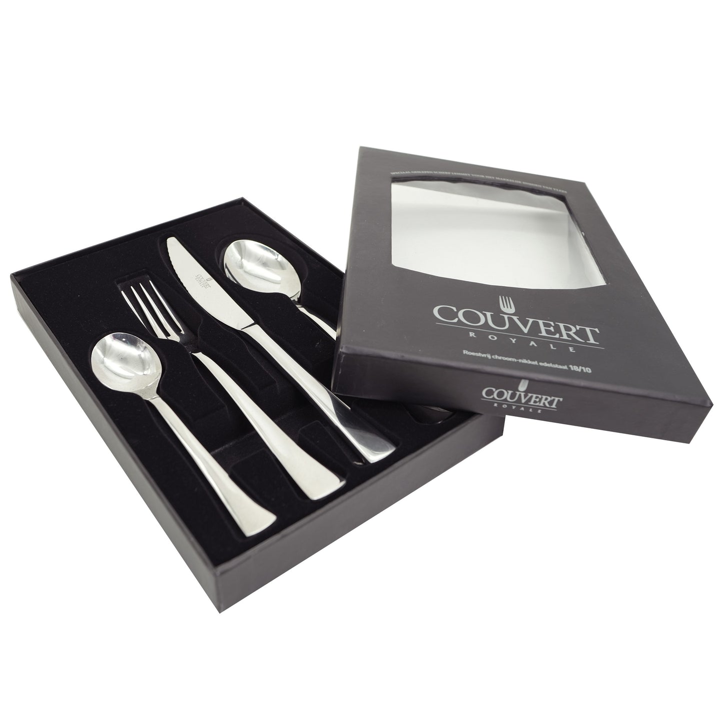 Set de 4 tacamuri din inox, Couvert, 11658