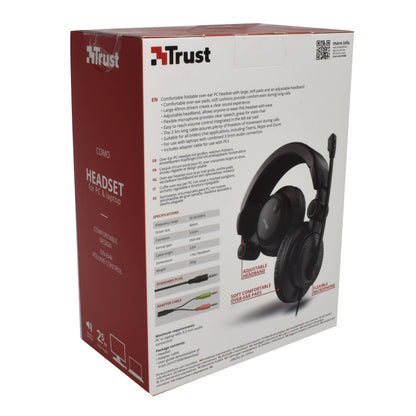 Casti cu microfon Trust Como, Negru