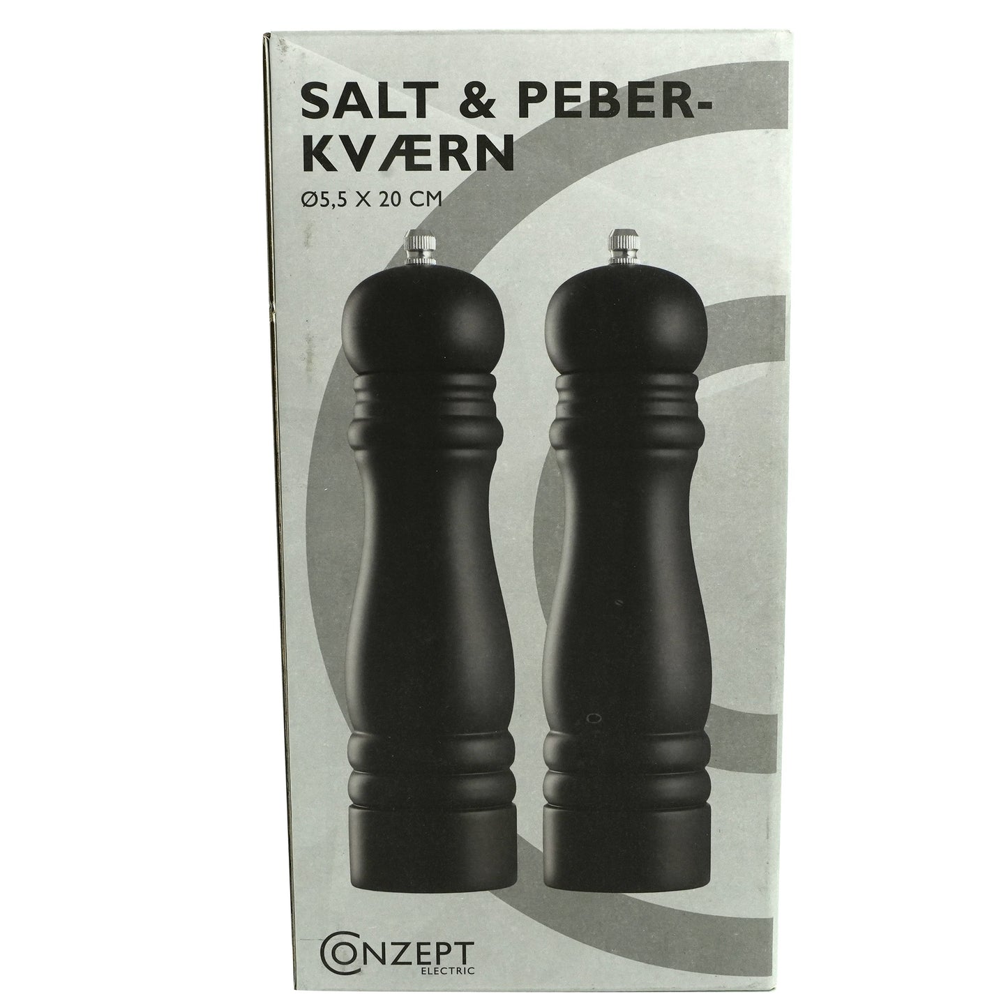 Set 2 rasnite, pentru sare - piper, lemn natural ,Conzept, 55539
