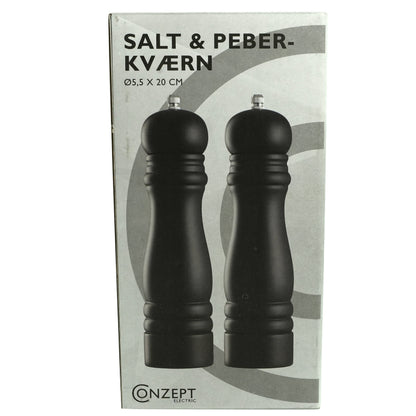 Set 2 rasnite, pentru sare - piper, lemn natural ,Conzept, 55539