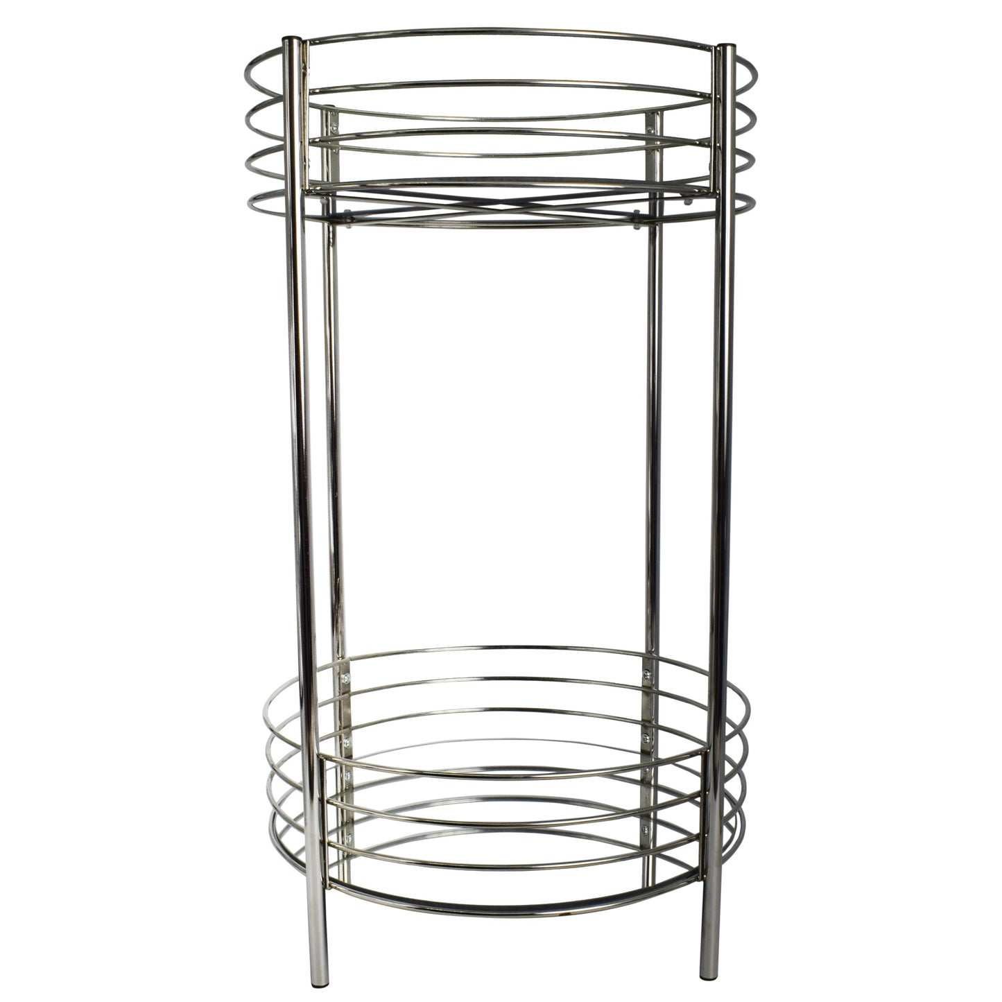 Masuta cu doua etaje de metal si oglinda, Zd Trading, 65 cm, 07223