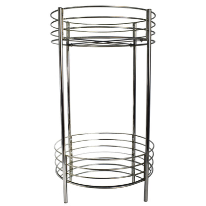 Masuta cu doua etaje de metal si oglinda, Zd Trading, 65 cm, 07223