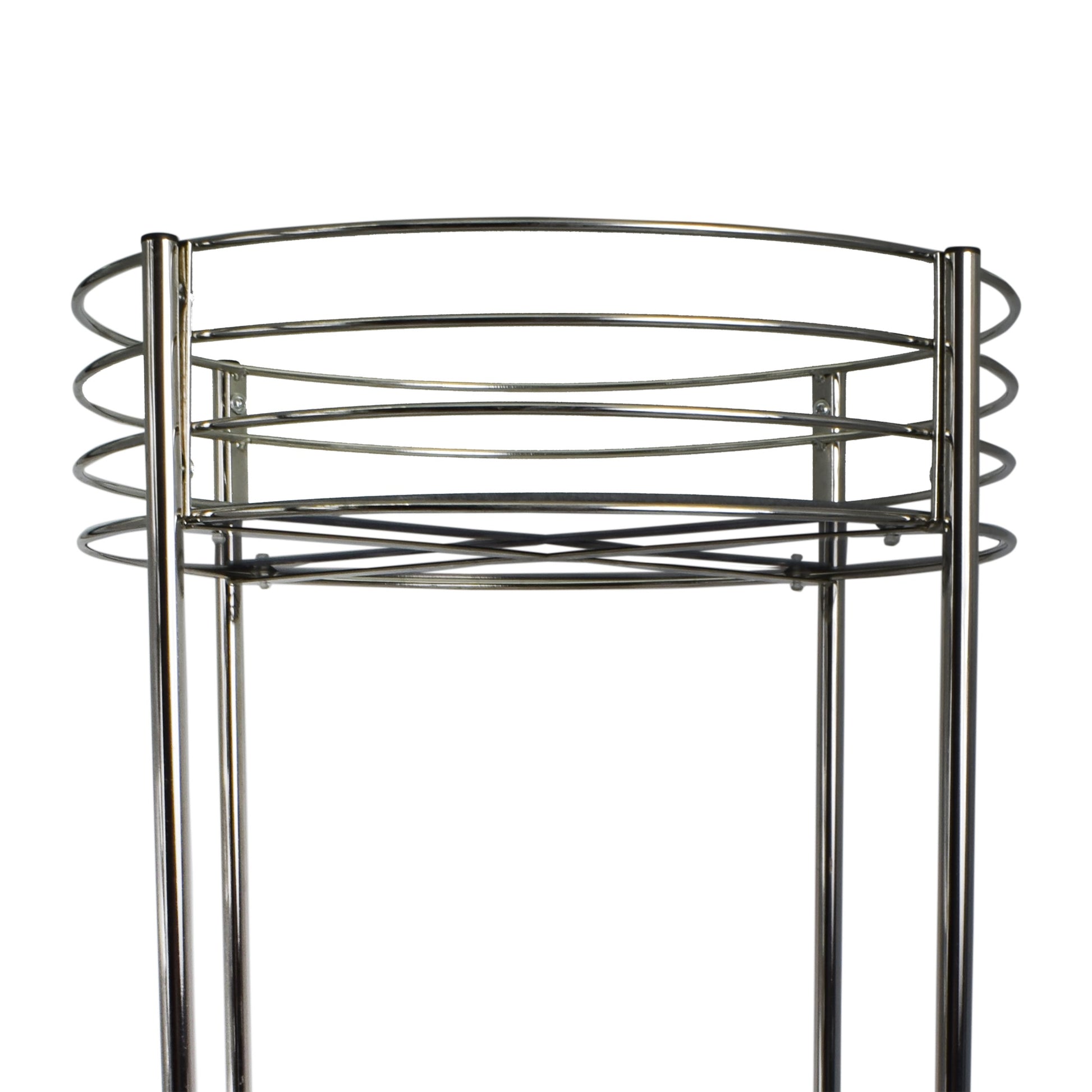 Masuta cu doua etaje de metal si oglinda, Zd Trading, 65 cm, 07223