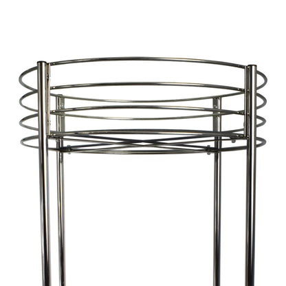 Masuta cu doua etaje de metal si oglinda, Zd Trading, 65 cm, 07223