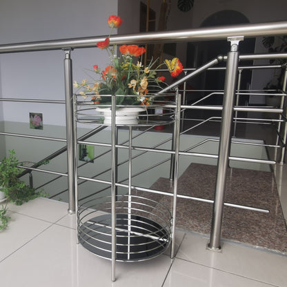 Masuta cu doua etaje de metal si oglinda, Zd Trading, 65 cm, 07223