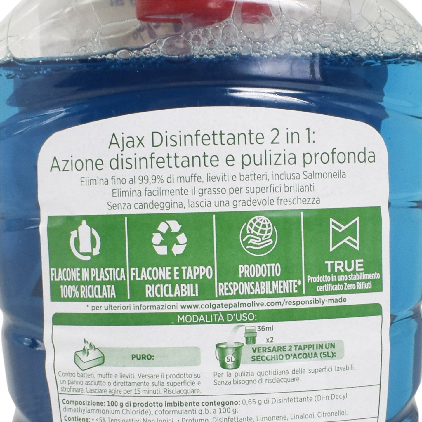 Solutie pentru curatare universala, dezifectanta, Ajax, 1l, 36292