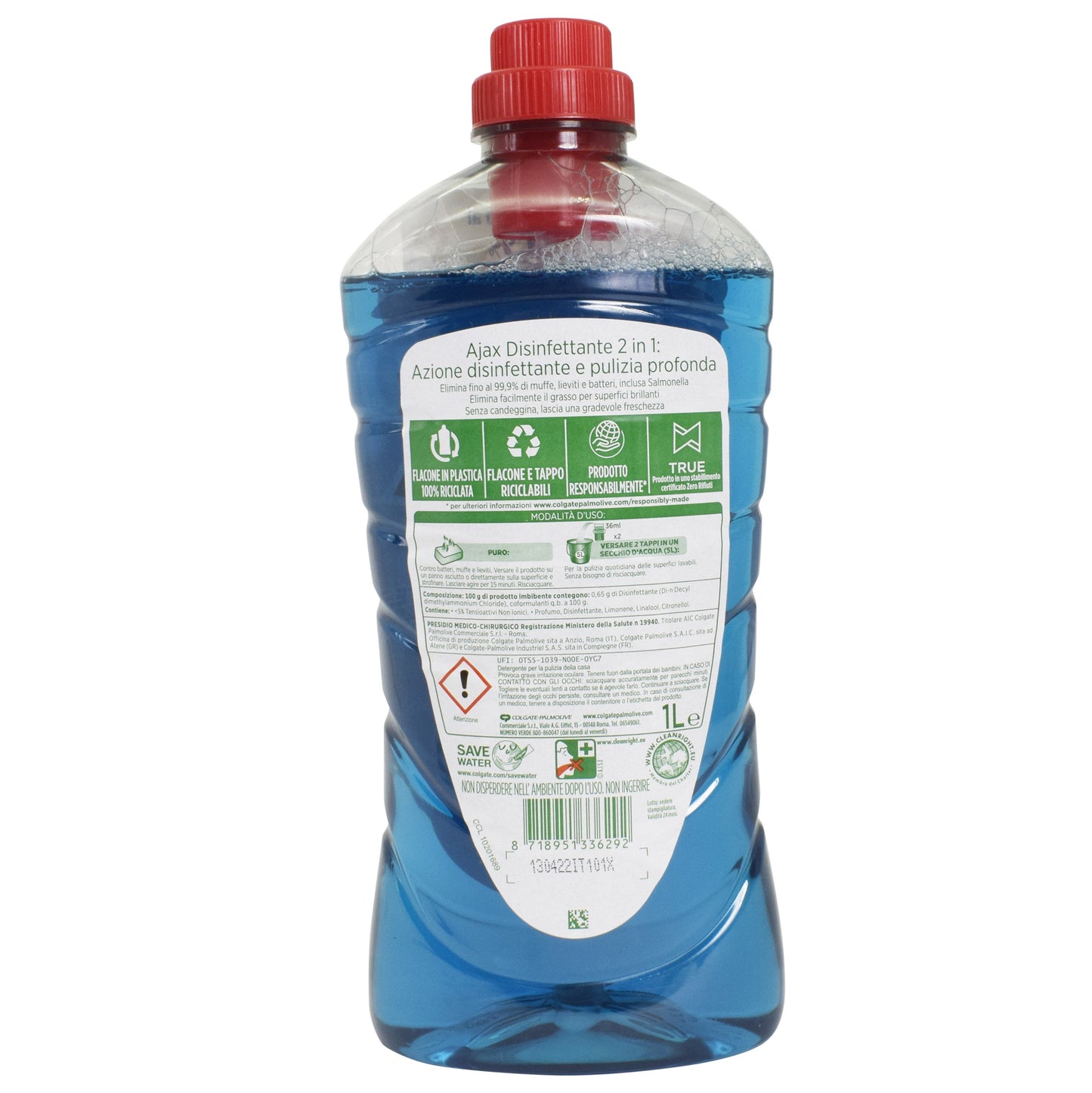 Solutie pentru curatare universala, dezifectanta, Ajax, 1l, 36292
